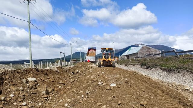 Tolhuin: reactivaron la obra de pavimentación de la ruta provincial N°1