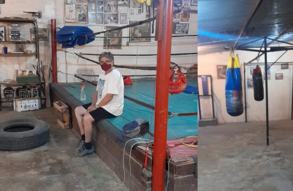 Córdoba: armó un gimnasio y pide colaboración para equiparlo