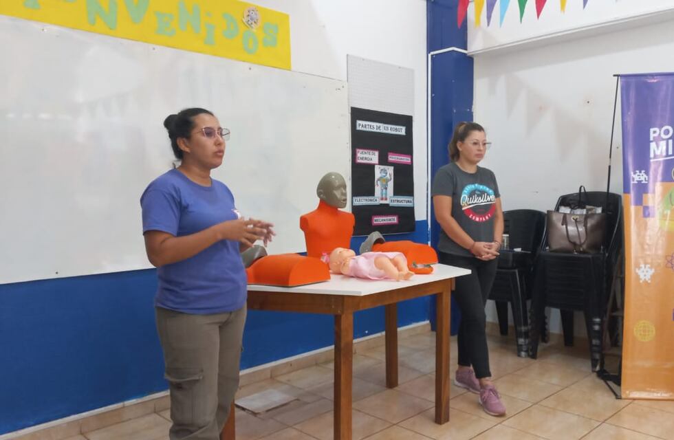 Eldorado: realizaron capacitación en RCP en el Aula Maker