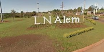 Ingreso al municipio de Leandro N. Além
