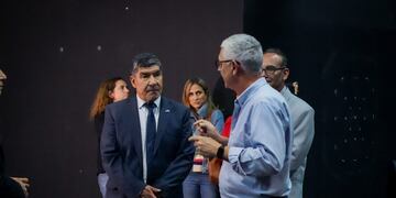 El vicegobernador Miguel Acevedo fue recibido por las principales autoridades