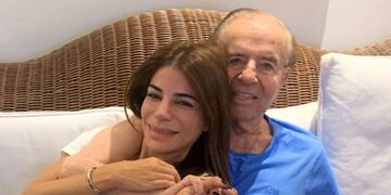 Zulemita Menem arrancó el año con su padre.