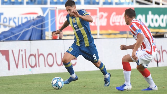 Rodrigo Villagra, volante de Rosario Central, que está a un paso de Talleres. (Prensa Rosario Central)