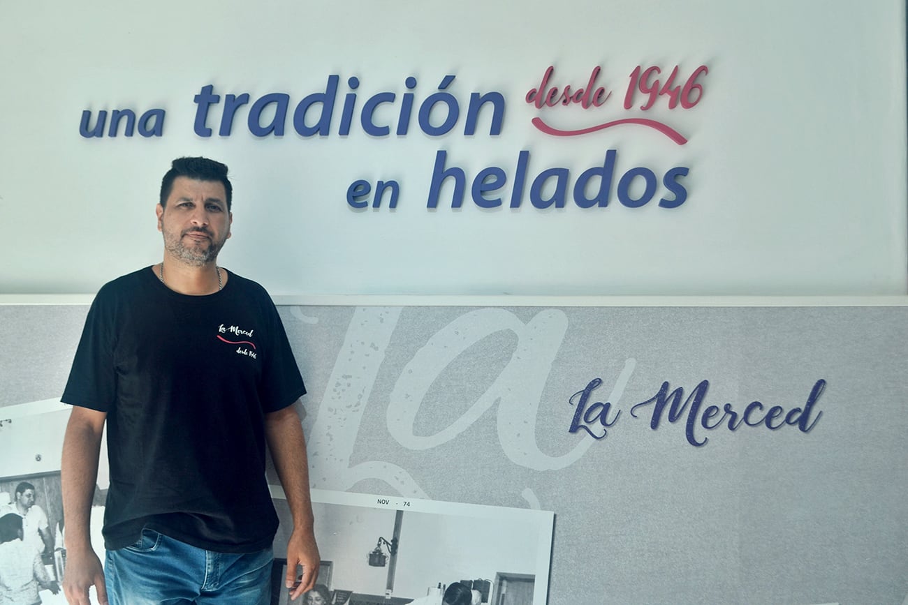 Alta Gracia. Aniversario de la heladería La Merced. Guillermo Najle cuenta su historia. (La Voz)