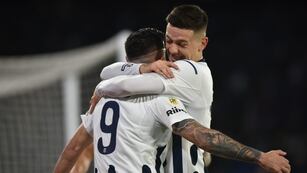 Talleres se puso arriba por el gol de Michael Santos. Y Federico Girotti cantó con los hinchas (Facundo Luque / La Voz).