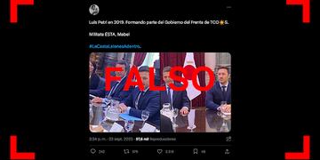 Esta foto no “prueba” que Luis Petri formara parte del gobierno del Frente de Todos en 2019.