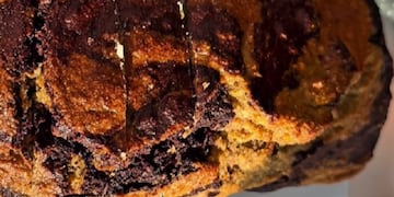 La receta del budín de naranja marmolado en licuadora.