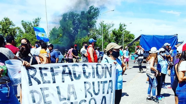 Vecinos de Ibicuy cortan la Ruta Nacional 12/ Web.