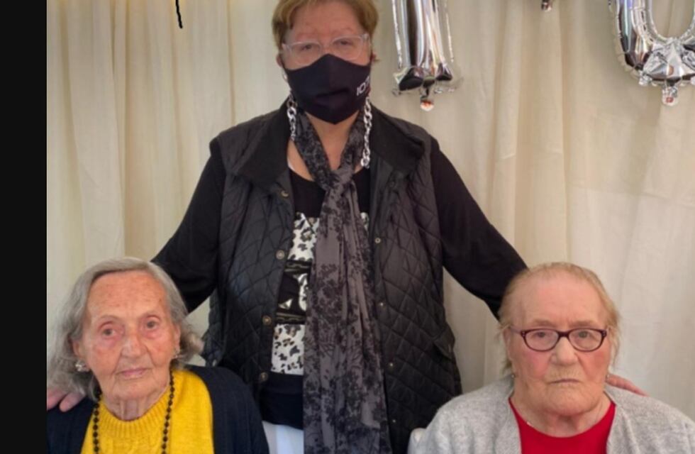 General Cabrera: cumplió 100 y los festejó con su prima, también centenaria