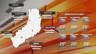 Continúa el clima inestable este miércoles en Misiones.