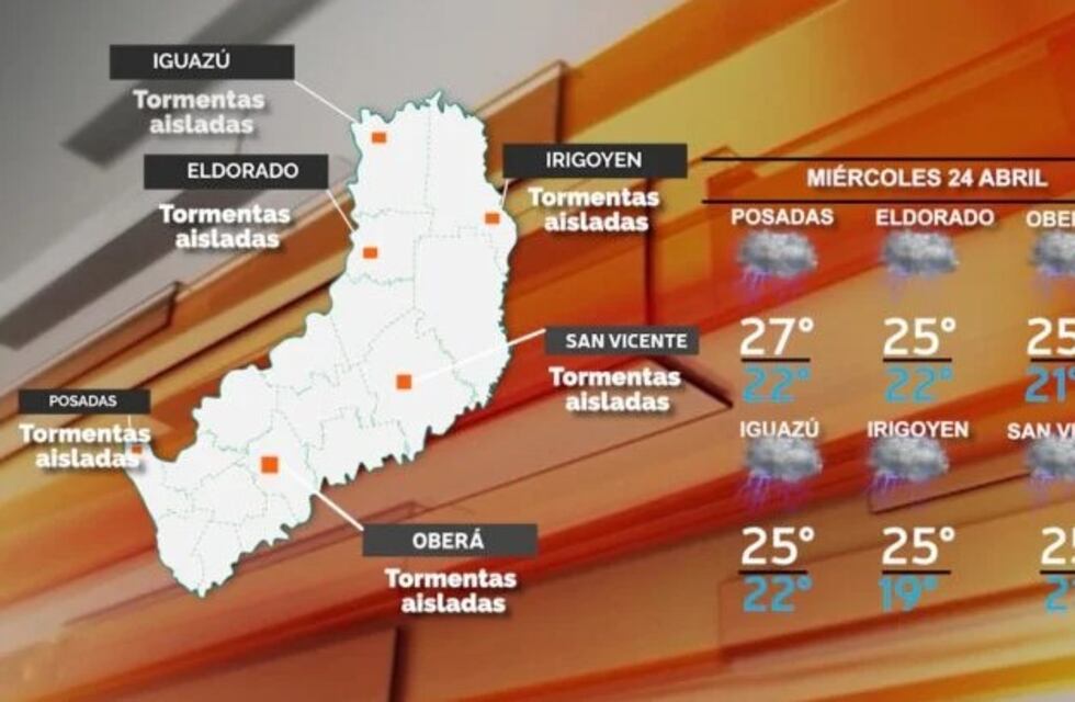 Continúa el clima inestable este miércoles en Misiones