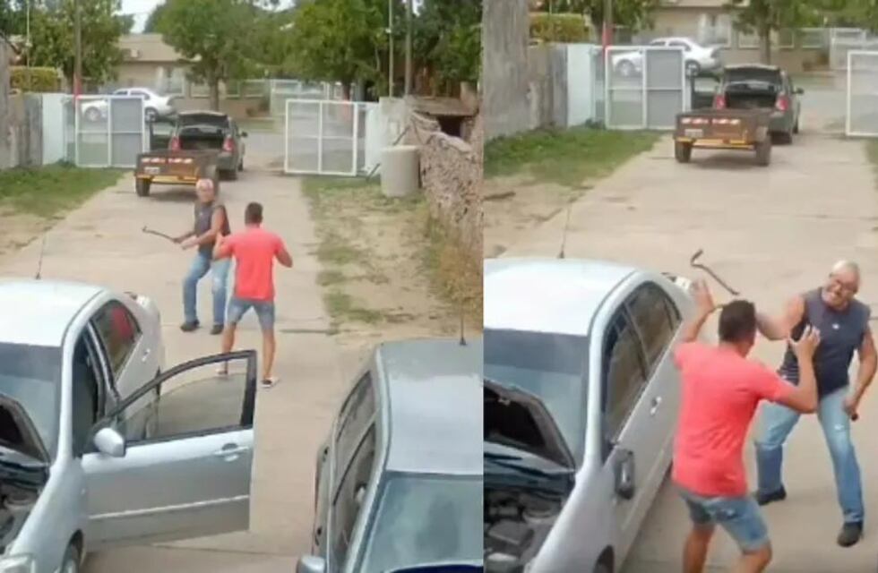 Ánimos enardecidos: un excomisario atacó con una barreta a un mecánico porque no le arregló el auto