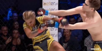 Polémica por una pelea de MMA entre una luchadora y un peleador