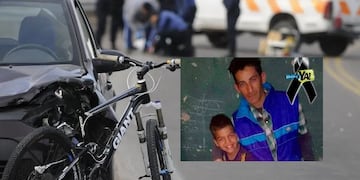 Jonathan Grandon (34) y su hijo Facundo (11) murieron atropellados. Foto: gentileza / InfoYa