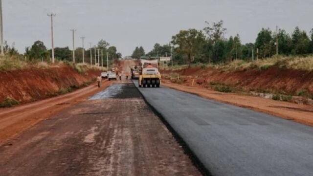 Dan inicio al último tramo de obras sobre la Ruta Provincial N°2.