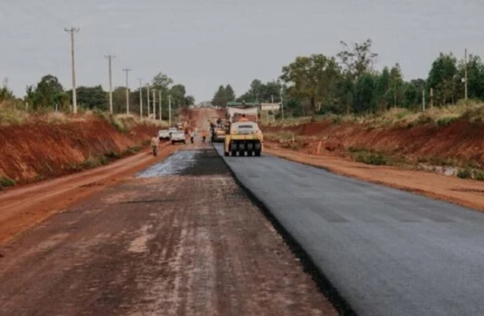 Dan inicio al último tramo de obras sobre la Ruta Provincial N°2