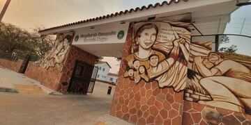 Hospital de Campaña de Corrientes registró récord de ocupación de camas de terapia intensiva (Twitter: @saludcorrientes).