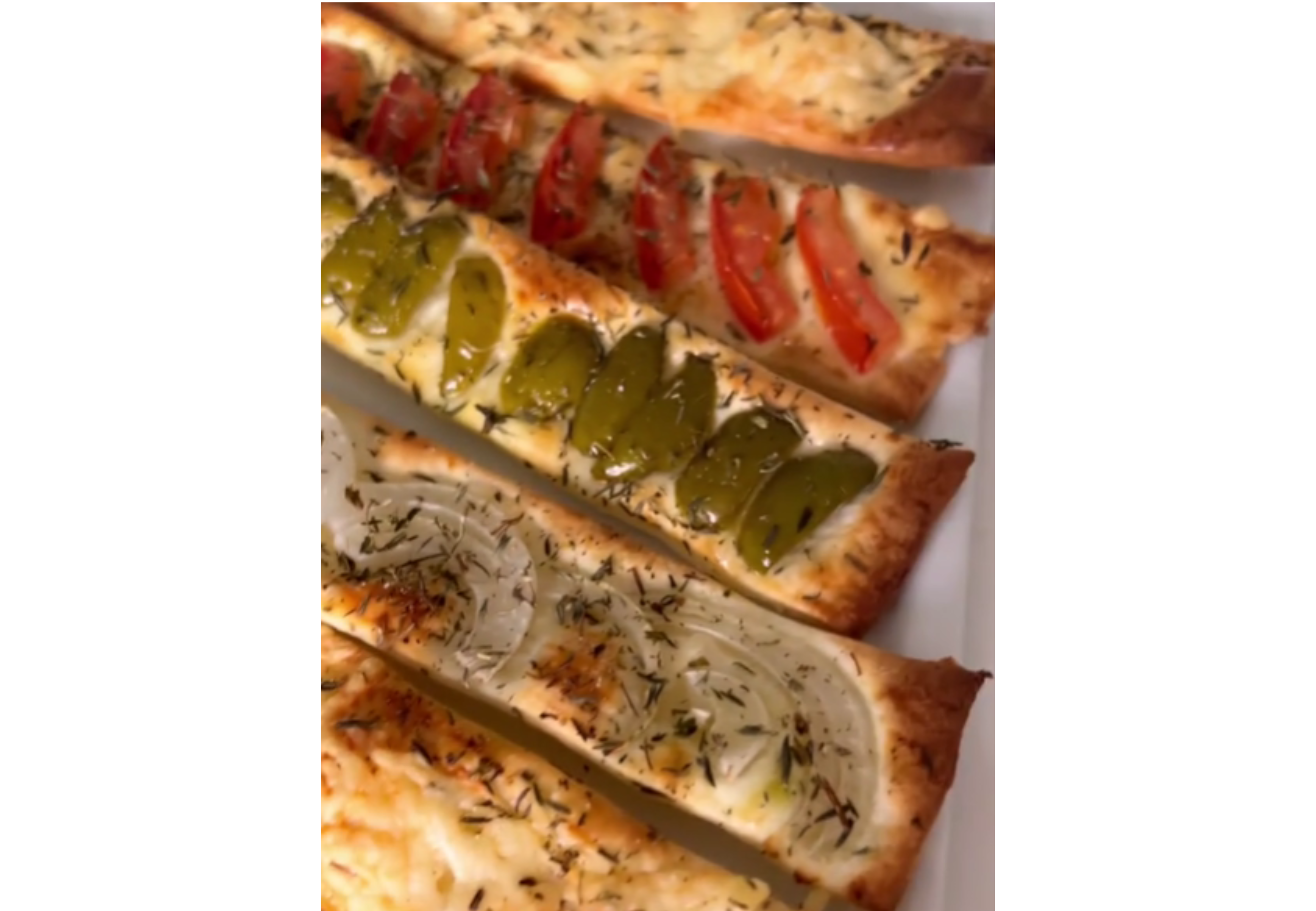 Así quedan los grisines.