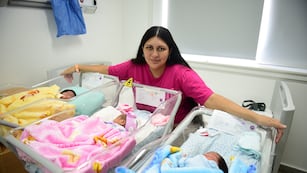 Nacieron los únicos trillizos del 2025 en Córdoba. (José Gabriel Hernández / La Voz)
