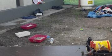 Alta Gracia. Así quedó la vivienda tras la explosión. (Foto / Sumario Noticias)