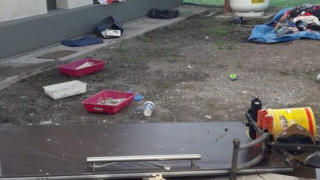 Alta Gracia. Así quedó la vivienda tras la explosión. (Foto / Sumario Noticias)