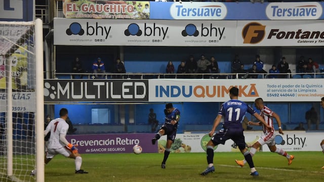 Bieler anota para Atlético de Rafaela en el duelo ante San Martín de Tucumán, por la fecha 22 de la Primera Nacional. (Prensa Atlético de Rafaela)