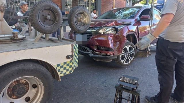 El vehículo que protagonizó el hecho este jueves por la mañana.