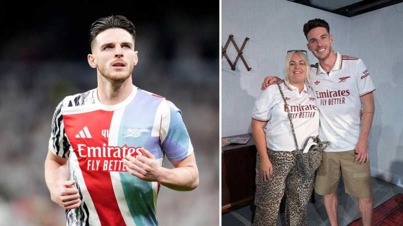 Declan Rice con la influencer Felicity Hayward