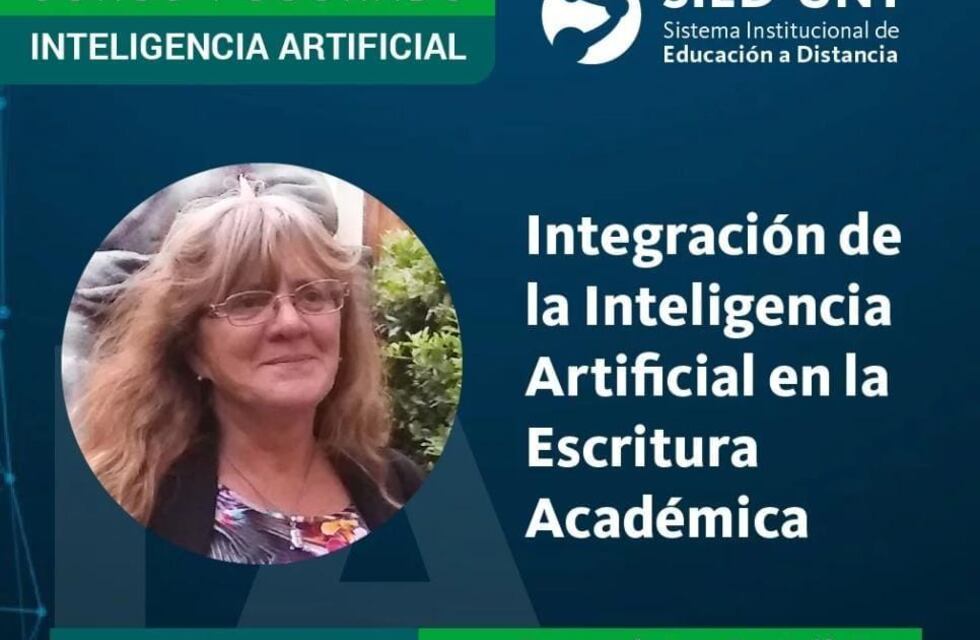 La disertante del curso de posgrado sobre Integración de la Inteligencia Artificial