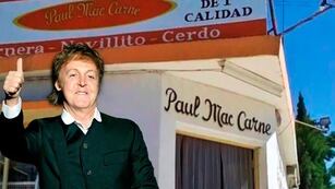 El día que el músico homenajeó una carnicería cordobesa.