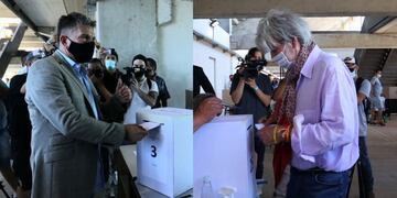 Los dos candidatos a presidente del club pirata ya realizaron su votación.