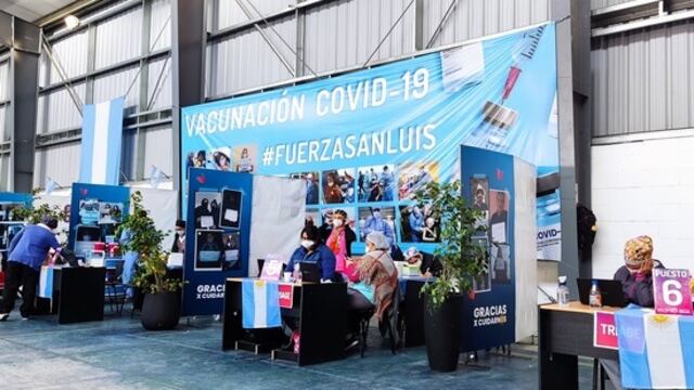 La Justicia Electoral ordenó al Gobierno que retire los carteles de Fuerza San Luis de los vacunatorios. Gentileza