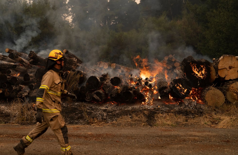 Incendio forestales en Chile: hay 301 activos y 5600 bomberos combaten las llamas