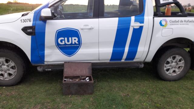 El material recuperado por la GUR
