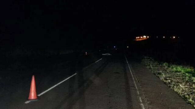 Un peatón falleció tras ser atropellado por una camioneta en San Vicente.