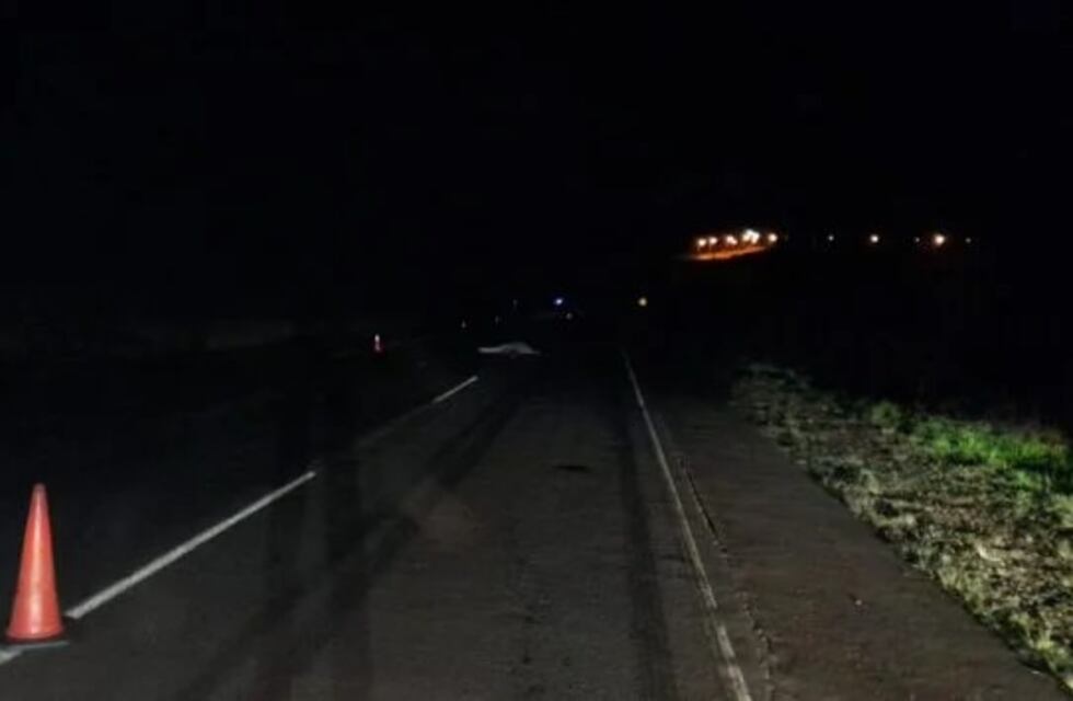 Identificaron al peatón que murió atropellado por una camionera en San Vicente