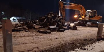 Un tramo de la Ruta 40 Norte fue levantado a pocas semanas de haber sido colocado.