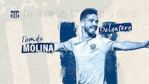 Tomás Molina, delantero de 29 años, firmó hasta 2026 en Talleres (Prensa Talleres).