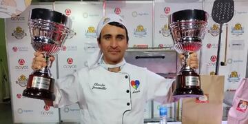 Claudio Jaramillo se consagró campeón en el Campeonato Argentino de la Pizza y la Empanada 2022.