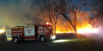 Incendio en el depósito de la Red Giro