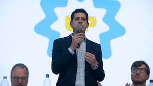 "Wado" de Pedro en un acto durante este jueves. Foto: Clarín