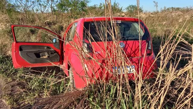 General Cabrera. El auto en el que viajaba la víctima fatal de 74 años (Gentileza Sur Cordobés).