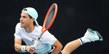Diego Schwartzman debutó con éxito en Toronto 2021 y le brindó una particular dedicatoria a Lionel Messi. (Foto: AP/Archivo)