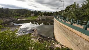 El Dique San Jerónimo, en La Cumbre, previo a las lluvias de este miércoles. (La Voz)