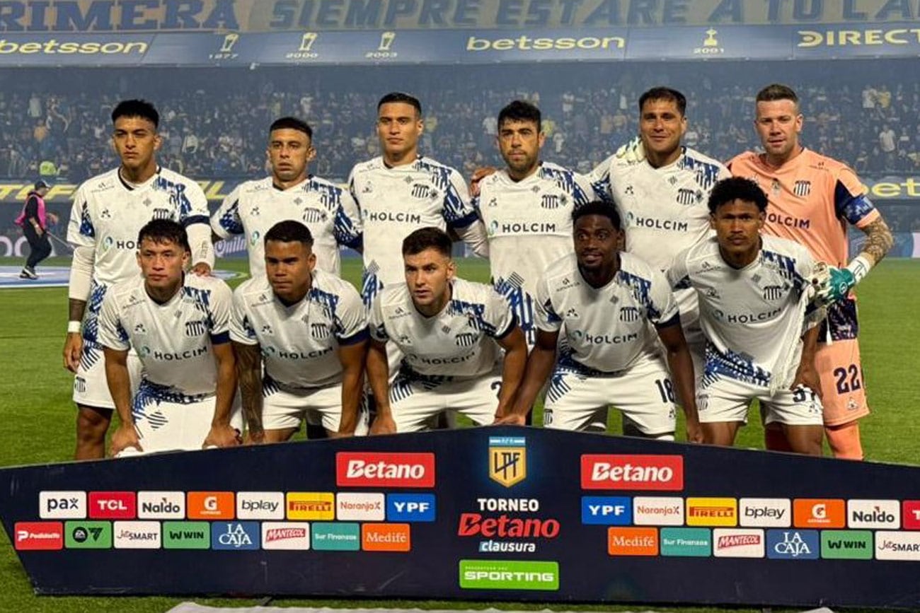 Los 11 de Talleres ante Boca en el partido de los octavos de final de la Liga Profesional. (Prensa Liga Profesional)