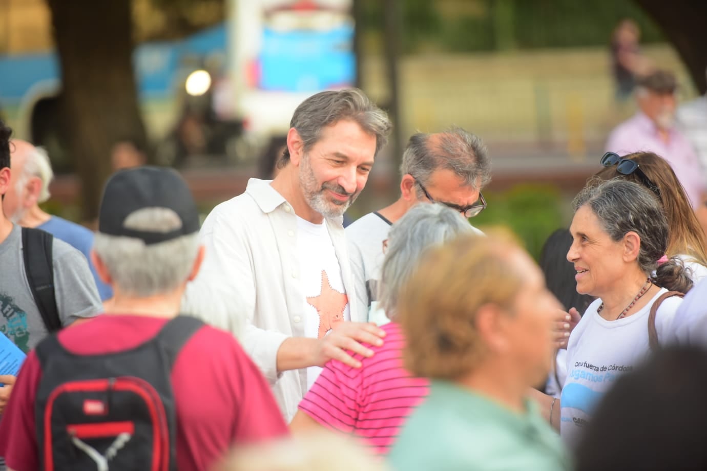 Pablo Carro realizó el acto de cierre de campaña en Plaza Colón. (Javier Ferreyra/La Voz)