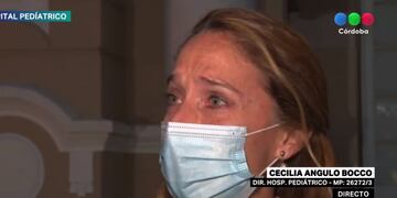 La mujer no pudo contener las lágrimas al hablar de su colega fallecido.