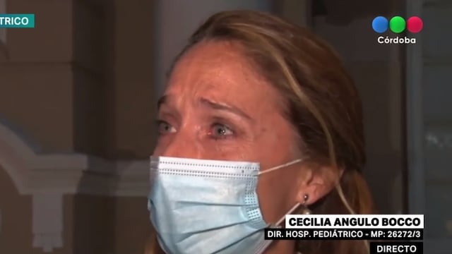 La mujer no pudo contener las lágrimas al hablar de su colega fallecido.