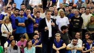 Sergio Massa en el cierre de campaña