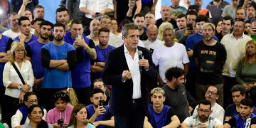 Sergio Massa en el cierre de campaña